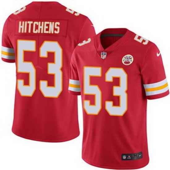 Nike Chiefs #53 Anthony Hitchens Red Team Color Mens Stitched NFL Vapor Untouchable Limited Jersey